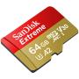 SanDisk Extreme MicroSDXC 64GB SD Adapter Action