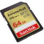 SanDisk Extreme Plus 64GB SDHC Memory Card 80MB