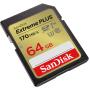 SanDisk Extreme Plus 64GB SDHC Memory Card 80MB