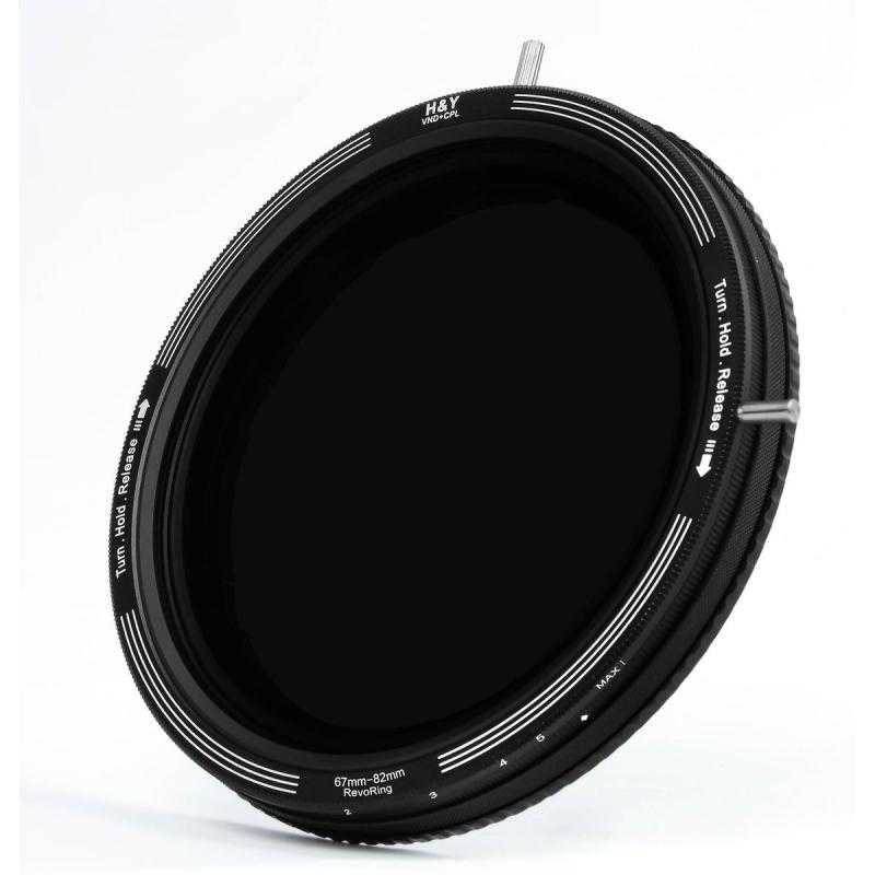H&Y RevoRing Variable ND3-ND1000 + CPL Filter 67-82mm