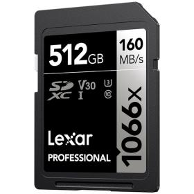 Lexar SDXC Professional UHS-I 1066X 512GB V30