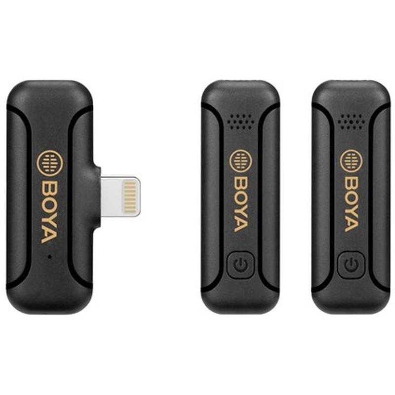 Boya BY-WM3T2-D Wireless Mic For iOS Two Transmitter