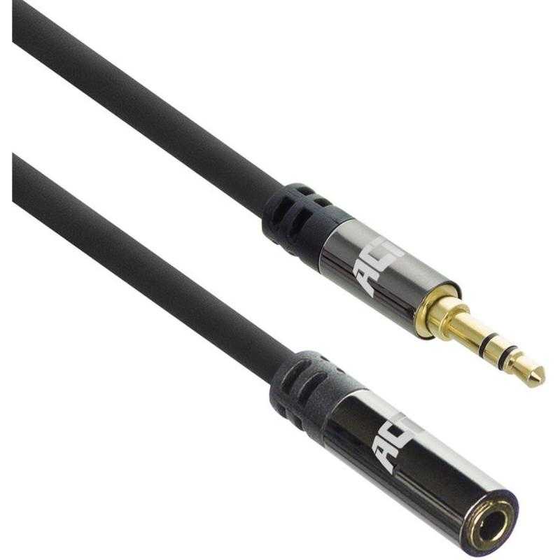 ACT 5 M HQ Audio Extension Cable 3.5 mm Stereo Jack M - F
