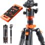 K&amp;F Concept Tripod D255C4 170cm Carbon w/ Monopod + Plate