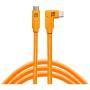 TetherTools TetherPro USB-C To USB-C Right Angle - Orange