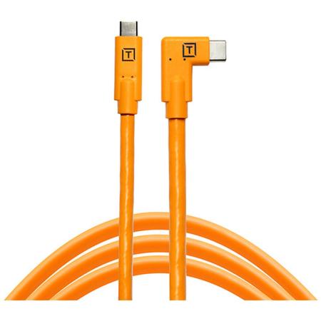 TetherTools TetherPro USB-C To USB-C Right Angle - Orange