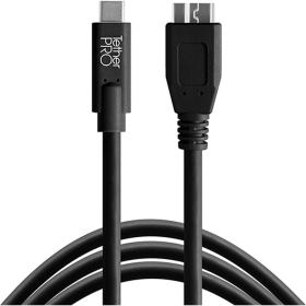 TetherTools TetherPro USB-C To 3.0 Micro-B 15&amp;#039; (4.6m) Black