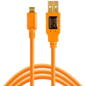 TetherTools TetherPro USB 2.0 Micro-B 5-PIN 4.6m HV Orange