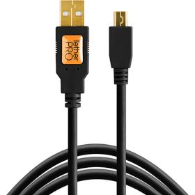 TetherTools TetherPro USB 2.0 To Mini-B 5-PIN 4.6m Black