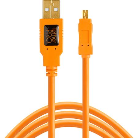 TetherTools TetherPro USB 2.0 To Mini-B 8-PIN 30cm HV Orange