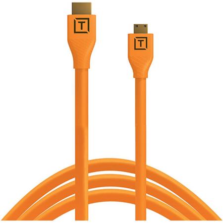 TetherTools TetherPro HDMI Mini To HDMI 2.0 4.6m Orange