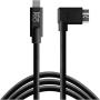 TetherTools TetherPro USB-C To 3.0 Micro-B RT-Ang 4.6m BK