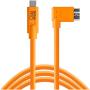 TetherTools TetherPro USB-C To 3.0 Micro-B RT-Ang 4.6m H-VIS