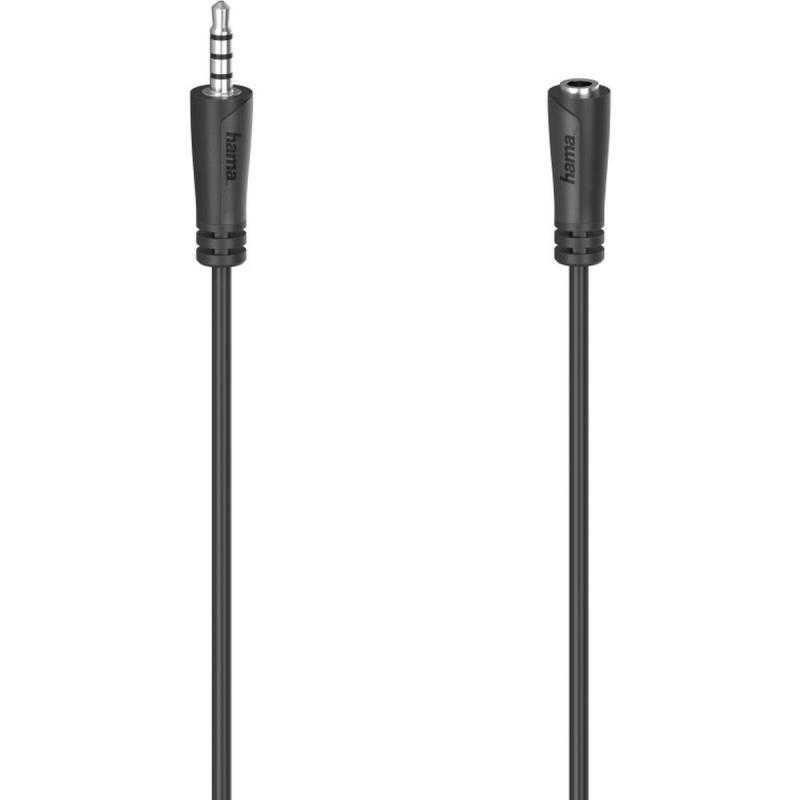 Hama Headset-Extension Cable 4POL 3.5-mm-Jack - Coupling Stereo 1.5 M