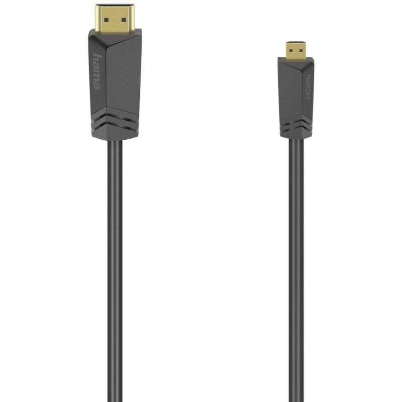 Hama High-Speed HDMI-Cable Con Type A - Con Type D (Micro) Ethernet 1.5 M