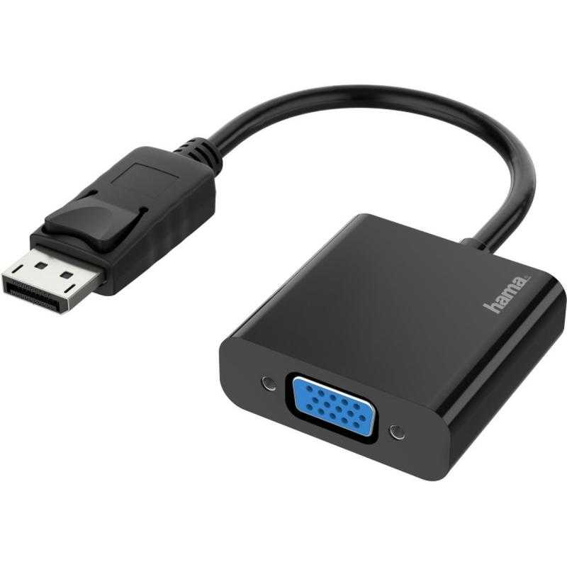 Hama Video-Adapter DisplayPort-Plug - VGA-Connection FullHD 1080p