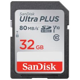 SanDisk SDHC Elite Ultra Plus 32.0GB 80MB/s CL10 w/ Rescue Pro