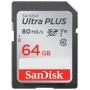 SanDisk SDXC Elite Ultra Plus 64.0GB 80MB/s CL10 w/ Rescue Pro