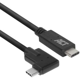 ACT USB 3.2 GEN1 Connection Cable C Male (Straight) - C Male (Angled) 1 Meter