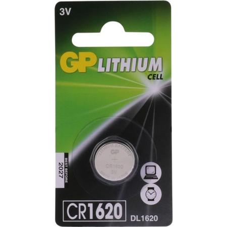 GP Lithium Knoopcel CR1620 Blister 1