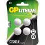 GP Lithium Knoopcel CR2016 Multi-Blisters Van 4 Knopen