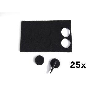 Rycote Black Undercovers - 25 Packs X 30 Uses