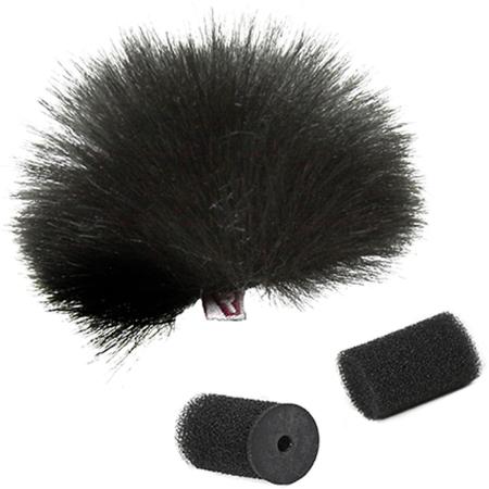 Rycote Black Ristretto Lavalier Windjammer - Single