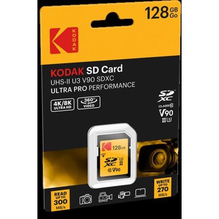 Kodak SD 128GB UHS-II U3 V90 Ultra Pro