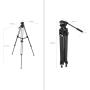 SmallRig 3751 Heavy-Duty Fluid Head Tripod AD-01