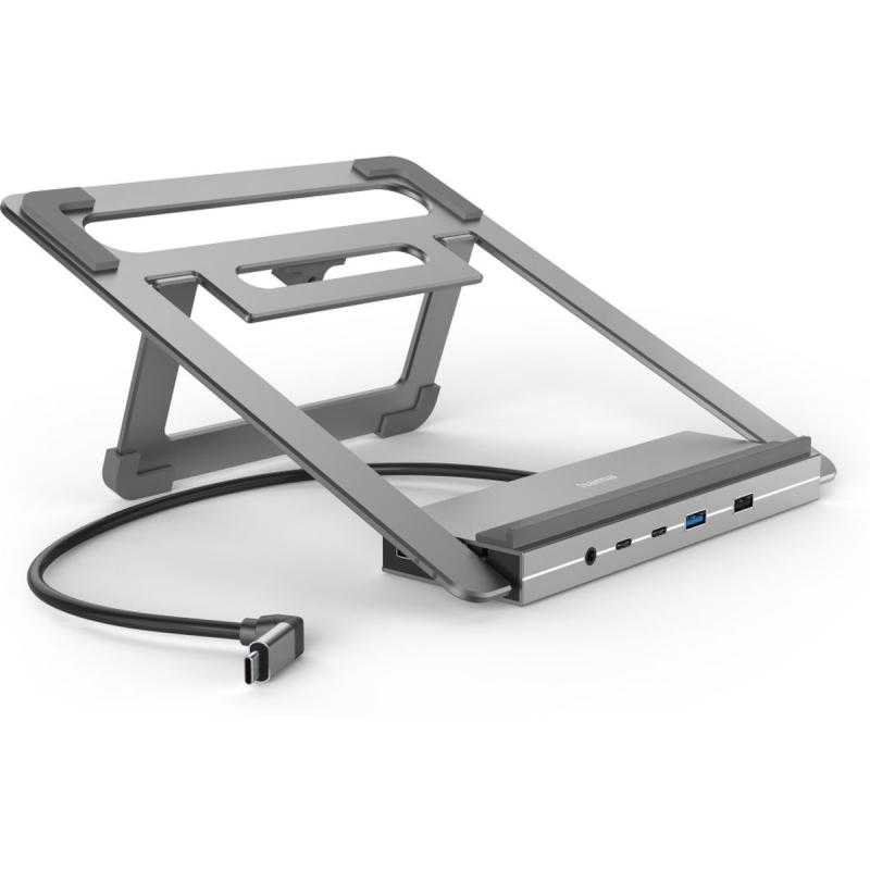 Hama USB-C-Dockingstation CONNECT2OFFICE Stand Notebook-Houder 12 Ports