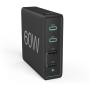 Hama Charge Station 60 Watt 4-FOLD (2X PD USB-C 2X USB-A) Black