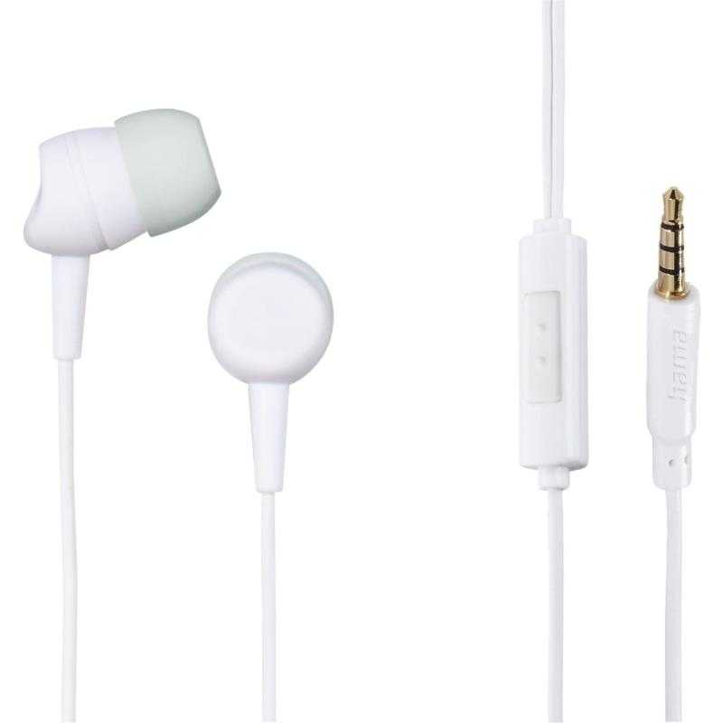 Hama Earbuds Kooky In-Ear Microphone Cable-Knikbescherming White