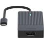 Rapoo USB-C Multiport Adapter 4-IN-1 Grey