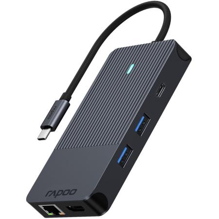 Rapoo USB-C Multiport Adapter 10-IN-1 Grey