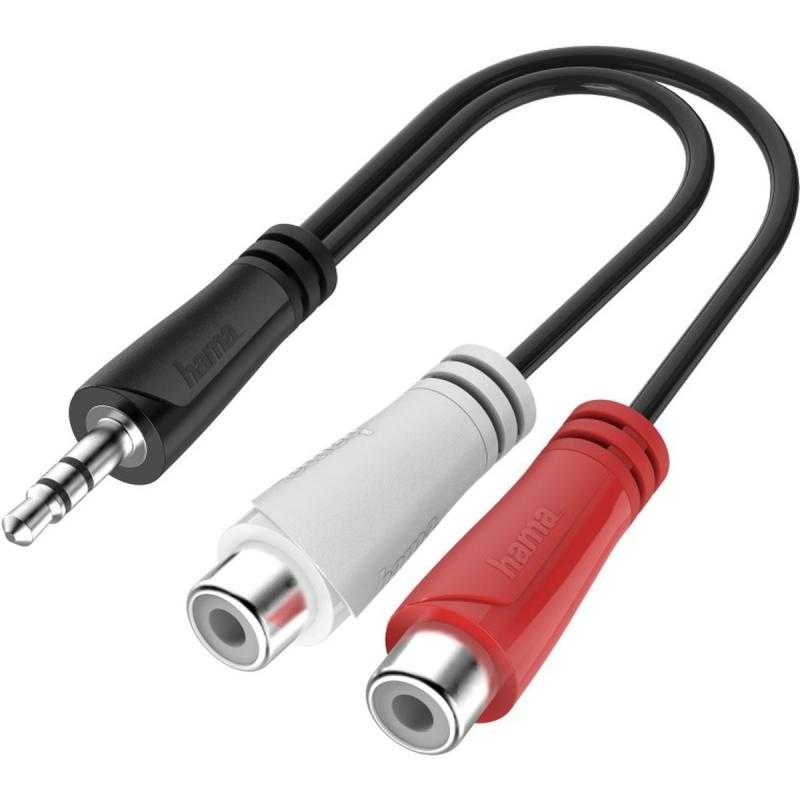 Hama Audio-Adapter 3.5-mm-Jack-Plug - Cinch-Connection Stereo