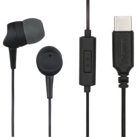 Hama Earbuds Sea In-Ear Microphone Cable-Knikbescherming USB-C Black