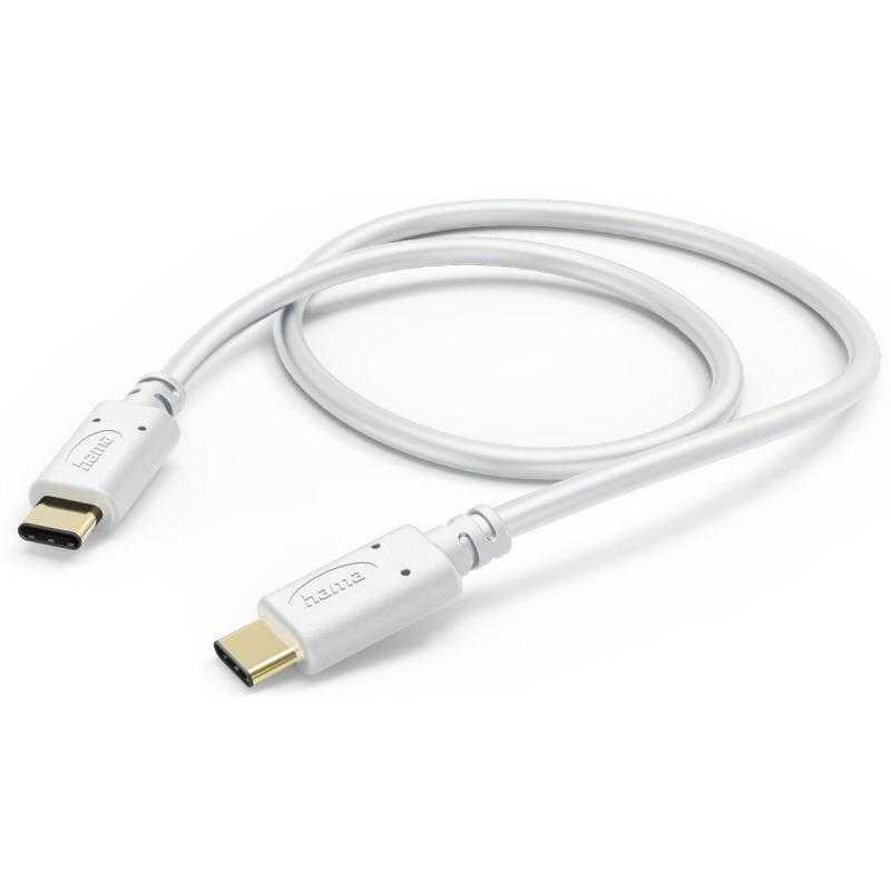 Hama Charging Cable USB-C - USB-C 1.5 M White