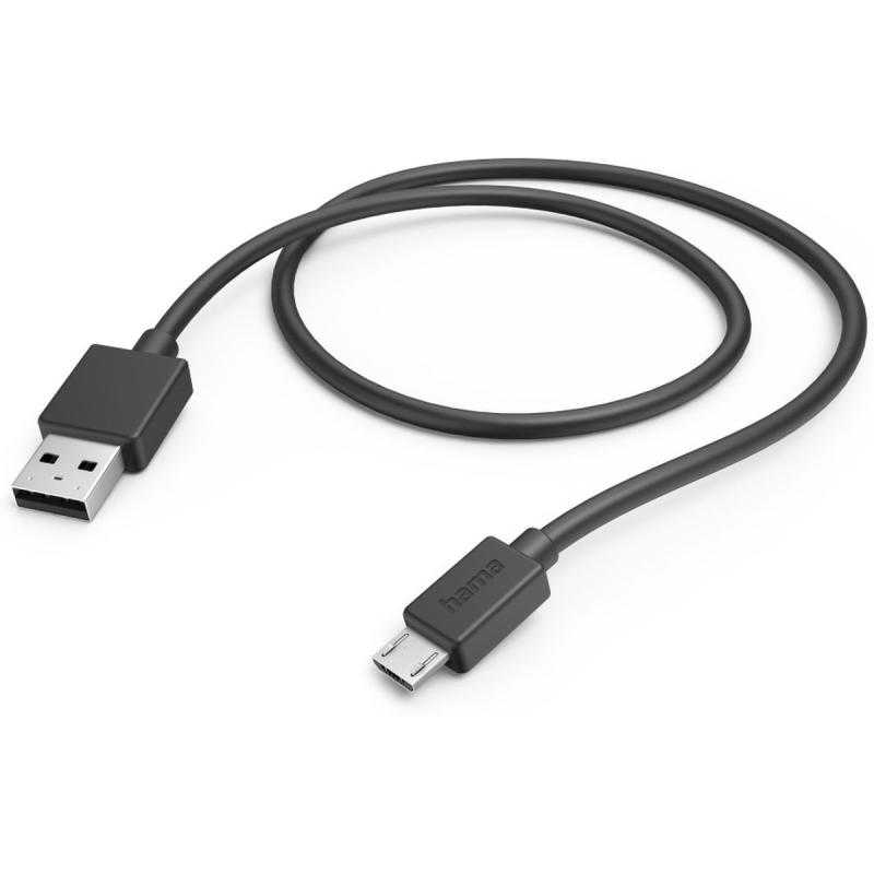 Hama USB-Cable USB-A To Micro-USB 1 M Black