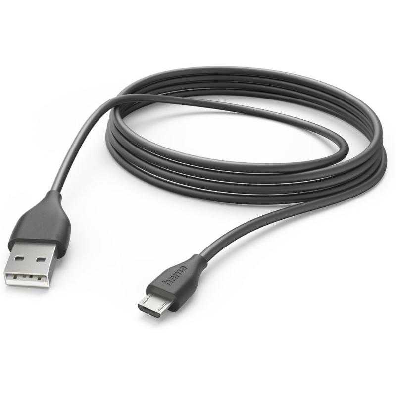 Hama USB-Cable USB-A To Micro-USB 3 M Black