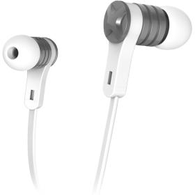 Hama Earbuds Intense In-Ear Microphone Flat Cable White