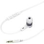 Hama Earbuds Intense In-Ear Microphone Flat Cable White