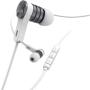 Hama Earbuds Intense In-Ear Microphone Flat Cable White