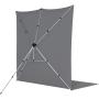 Westcott X-Drop Pro Wrinkle-Resistant Background Kit Neutraal Grey Sweep 8&amp;#039;X13&amp;#039;