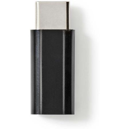 Nedis USB-C Adapter USB 2.0 USB-C M USB Micro-B F 480 Mbps Nickel Plated Box