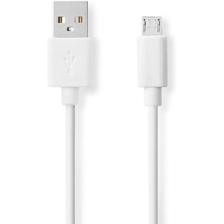 Nedis USB-Cable USB 2.0 USB-A Male USB Micro-B Male 480 Mbps Nickel Plated 1.0m