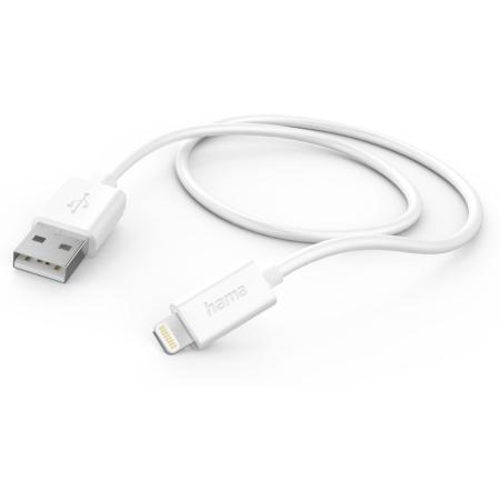Hama USB-Cable USB-A To Lightning 1 M White
