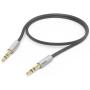 Hama Aux-Cable Oalulineo 3.5-mm Jack U 3.5-mm Jack 0.5 M Silver/Black