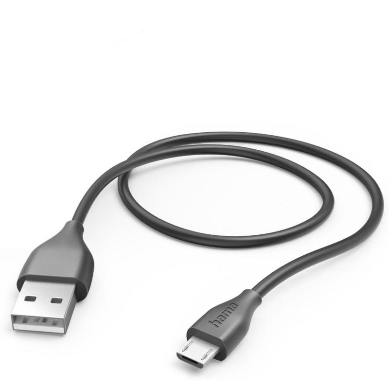 Hama USB-Cable USB-A To Micro-USB 1.5 M Black
