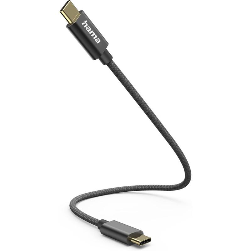 Hama USB-Cable USB-C To USB-C 0.2 M Black