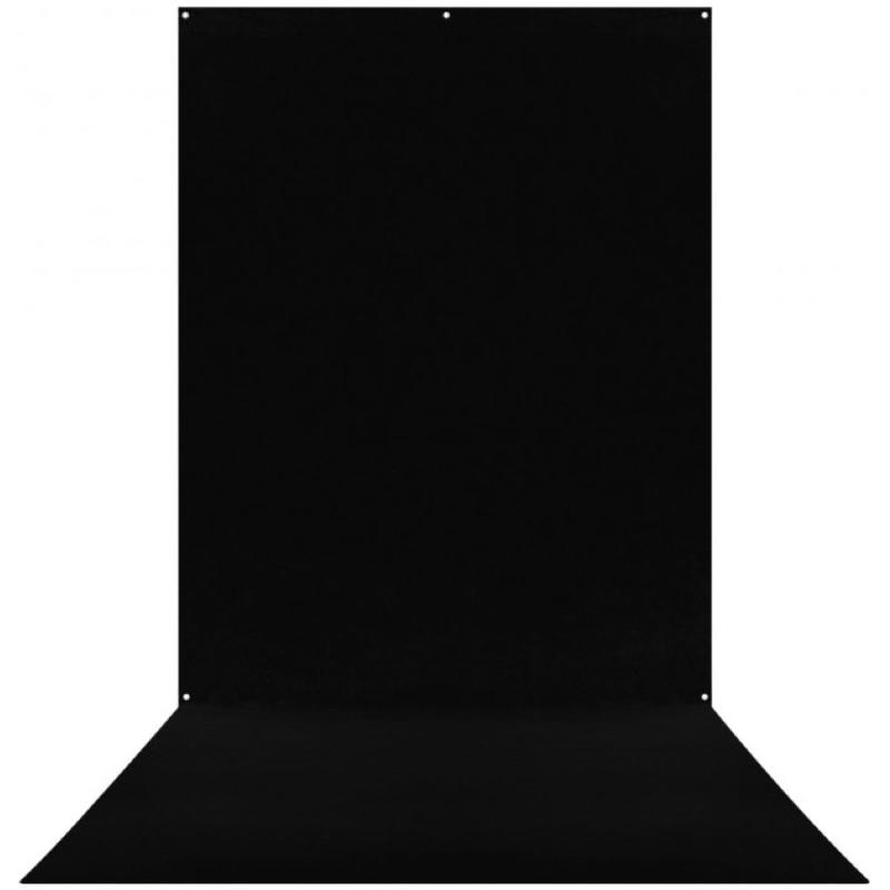 Westcott X-Drop Wrinkle-Resistant Backdrop - Rich Black Sweep (5&amp;#039; X 12&amp;#039;)